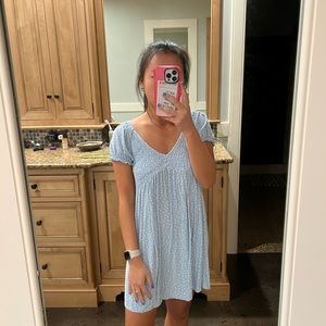 Pacsun blue floral mini dress